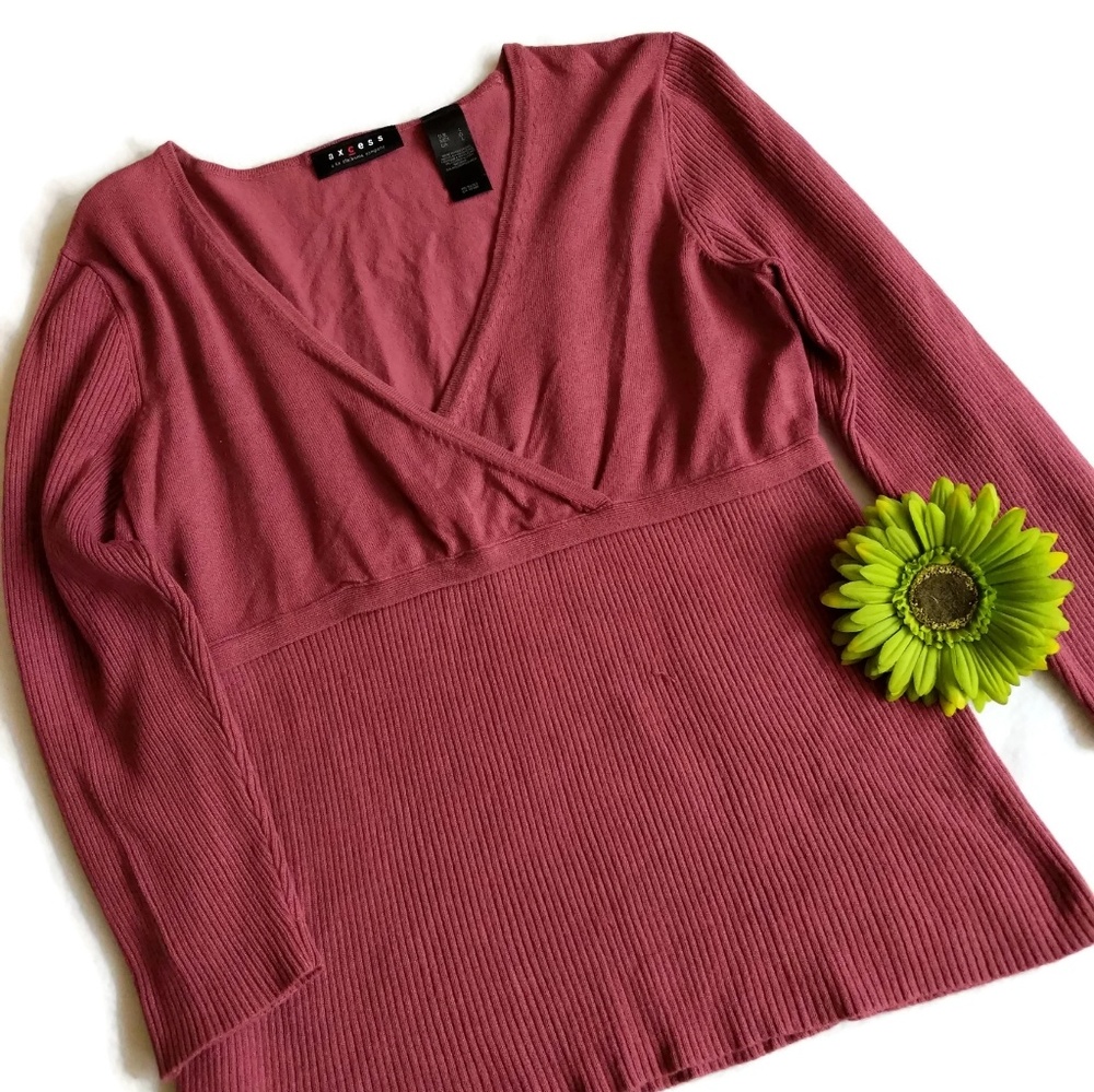 Axcess by Liz Claiborne V-Neck Sweater sz. L #310